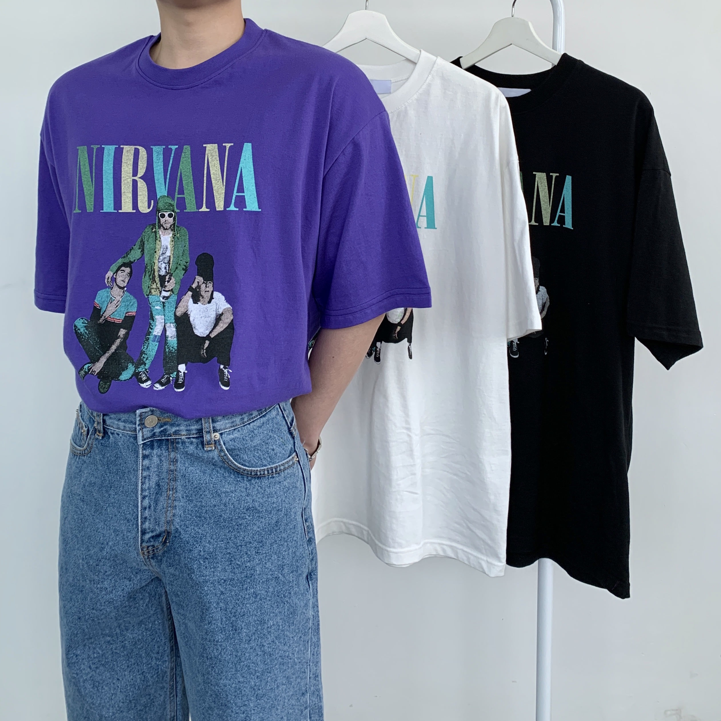 NIRVANA MENS 티셔츠 (3color)