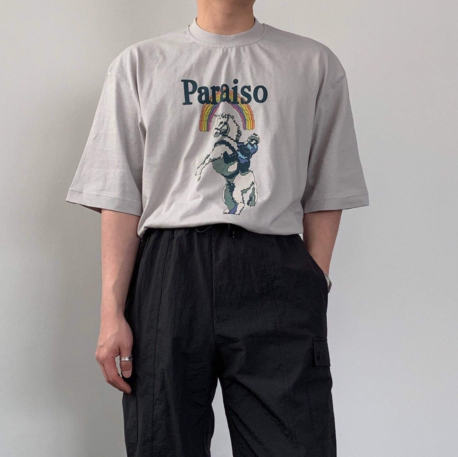 파라이소 오버 티셔츠 (2color)
