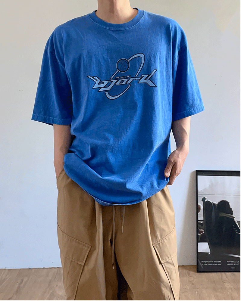 비요크 피그먼트 하프 티셔츠 (3color)