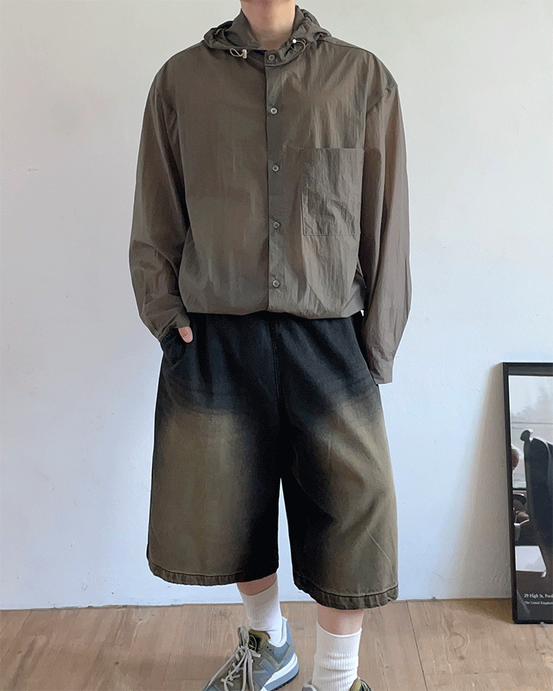 썸머 후드 셔츠 자켓 (4color)